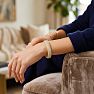 10 Carat Diamond Bangle Bracelet In 14K Yellow Gold, 1/2 Inch Wide Image-7