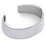 20 Carat Diamond Bangle Bracelet In 14K White Gold, 3/4 Inch Wide Image-4