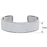 20 Carat Diamond Bangle Bracelet In 14K White Gold, 3/4 Inch Wide Image-5