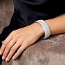20 Carat Diamond Bangle Bracelet In 14K White Gold, 3/4 Inch Wide Image-7