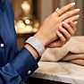 29 Carat Lab Grown Diamond Bangle Bracelet In 14K White Gold, 1.20 Inches Wide Image-7