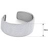 29 Carat Diamond Bangle Bracelet In 14K White Gold, 1.20 Inches Wide Image-5