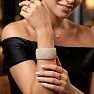 29 Carat Diamond Bangle Bracelet In 14K Yellow Gold, 1.20 Inches Wide Image-7
