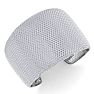 52 Carat Diamond Bangle Bracelet In 14K White Gold, 2 Inches Wide Image-2