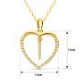 Letter I 1/5ct Diamond Initial Necklace In Yellow Gold Over Sterling Silver, 16 Inches Image-6