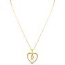 Letter R 1/5ct Diamond Initial Necklace In Yellow Gold Over Sterling Silver, 16 Inches Image-3