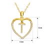 Letter T 1/5ct Diamond Initial Necklace In Yellow Gold Over Sterling Silver, 16 Inches Image-6