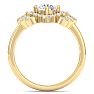 1 Carat Intricate Lab Grown Diamond Engagement Ring In 14K Yellow Gold Image-3