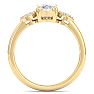 2 Carat Cushion Cut Diamond Engagement Ring In 14K Yellow Gold Image-3