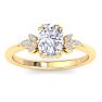 2 Carat Cushion Cut Diamond Engagement Ring In 14K Yellow Gold Image-1