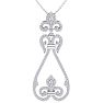 3/4 Carat Diamond Chandelier Necklace In 14 Karat White Gold, 18 Inches Image-1