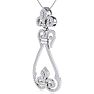 3/4 Carat Diamond Chandelier Necklace In 14 Karat White Gold, 18 Inches Image-2