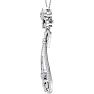 3/4 Carat Diamond Chandelier Necklace In 14 Karat White Gold, 18 Inches Image-3