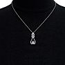 3/4 Carat Diamond Chandelier Necklace In 14 Karat White Gold, 18 Inches Image-6