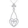 1 Carat Diamond Chandelier Necklace In 14 Karat White Gold, 18 Inches Image-1