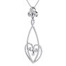 1 Carat Diamond Chandelier Necklace In 14 Karat White Gold, 18 Inches Image-2