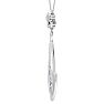 1 Carat Diamond Chandelier Necklace In 14 Karat White Gold, 18 Inches Image-3