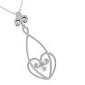 1 Carat Diamond Chandelier Necklace In 14 Karat White Gold, 18 Inches Image-4
