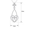 1 Carat Diamond Chandelier Necklace In 14 Karat White Gold, 18 Inches Image-5
