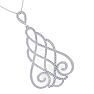 1 1/2 Carat Diamond Chandelier Necklace In 14 Karat White Gold, 18 Inches Image-4