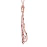 1 1/2 Carat Diamond Chandelier Necklace In 14 Karat Rose Gold, 18 Inches Image-3