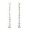 1 Carat Lab Grown Diamond Bar Earrings In 14 Karat Yellow Gold, 1 Inch Image-3