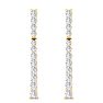 1 Carat Lab Grown Diamond Bar Earrings In 14 Karat Yellow Gold, 1 Inch Image-3