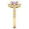 Amethyst Ring: 1 Carat Amethyst and Diamond Ring Image-4