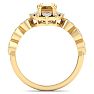 Citrine Ring: 1 Carat Citrine and Diamond Ring Image-3