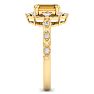 Citrine Ring: 1 Carat Citrine and Diamond Ring Image-4