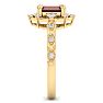 Garnet Ring: 2 Carat Garnet and Diamond Ring Image-4