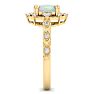 Opal Ring: 1 Carat Opal and Diamond Ring Image-4
