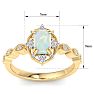 Opal Ring: 1 Carat Opal and Diamond Ring Image-5