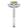 Peridot Ring: 2 Carat Peridot and Diamond Ring Image-4