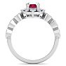 Ruby Ring: 2 Carat Ruby and Diamond Ring Image-3