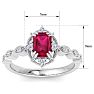 Ruby Ring: 2 Carat Ruby and Diamond Ring Image-5