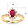 Ruby Ring: 2 Carat Ruby and Diamond Ring Image-5