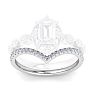 1/3 Carat Moissanite Band 14K White Gold Image-1