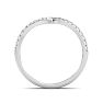 1/3 Carat Moissanite Band 14K White Gold Image-3