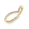 1/3 Carat Moissanite Band 14K Yellow Gold Image-2