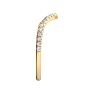 1/3 Carat Moissanite Band 14K Yellow Gold Image-4
