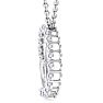 2 Carat Diamond Circle Necklace In 14 Karat White Gold, 18 Inches Image-3