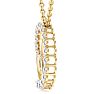 2 Carat Diamond Circle Necklace In 14 Karat Yellow Gold, 18 Inches Image-3