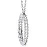 1 Carat Diamond Circle Necklace In 14 Karat White Gold, 18 Inches Image-3