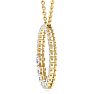 2 Carat Diamond Circle Necklace In 14 Karat Yellow Gold, 18 Inches Image-3