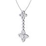 2 Carat Diamond Chandelier Necklace In 14 Karat White Gold, 18 Inches Image-2