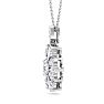 1 1/4 Carat Diamond Snowflake Statement Necklace In 14 Karat White Gold, 18 Inches Image-3