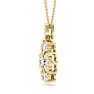 1 1/4 Carat Diamond Snowflake Statement Necklace In 14 Karat Yellow Gold, 18 Inches Image-3