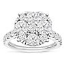 2 Carat Lab Grown Diamond Engagement Ring In 14K White Gold Image-1