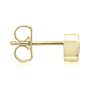 1/3 Carat Bezel Set Lab Grown Diamond Stud Earrings In 14 Karat Yellow Gold
 Image-4